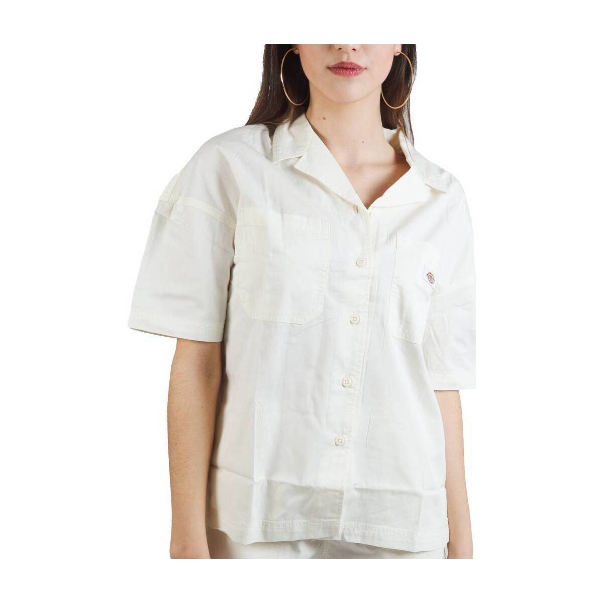 textil Mujer Camisas Dickies VALE SHIRT W Blanco