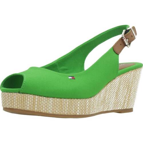 Zapatos Mujer Sandalias Tommy Hilfiger ICONIC ELBA SLING BACK W Verde