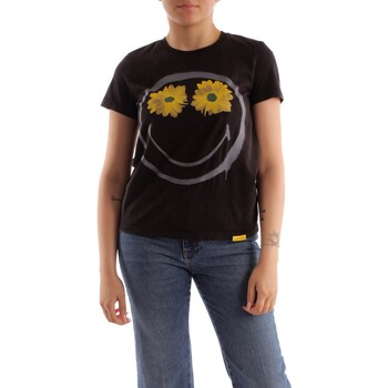 textil Mujer Camisetas manga corta Desigual 23SWTKA0 Negro