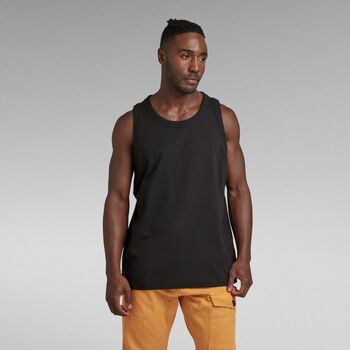 textil Hombre Camisetas sin mangas G-Star Raw D23196 B255 - ESSENTIAL TANK-6484 BLACK Negro