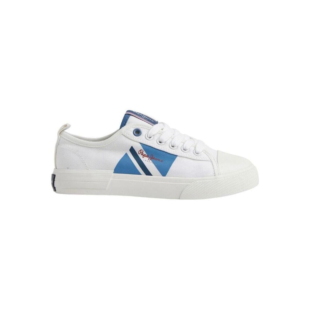 Zapatos Mujer Deportivas Moda Pepe jeans SNEAKERS MUJER   ALLEN FLAG PBS30550 Blanco