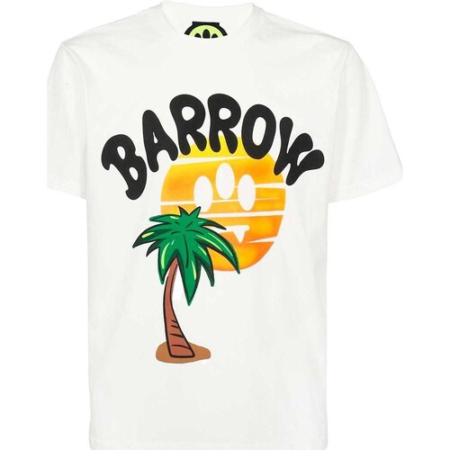 textil Hombre Camisetas manga corta Barrow - Camiseta con Estampado Blanco