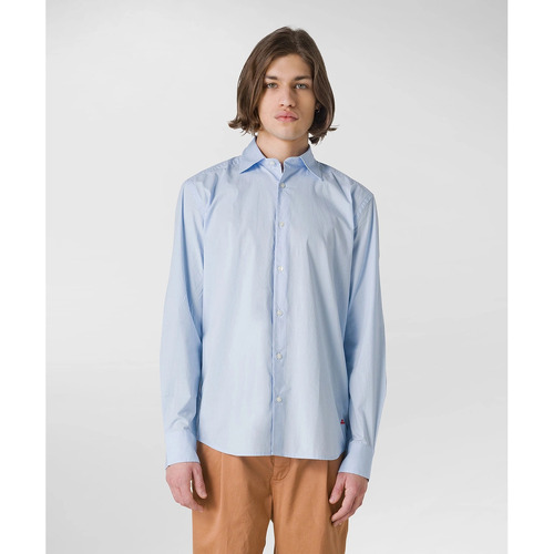 textil Hombre Camisas manga larga Peuterey PEU4679 Azul