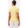 textil Mujer Camisetas manga corta Lacoste POLO COL BORD-COTES  MUJER Amarillo