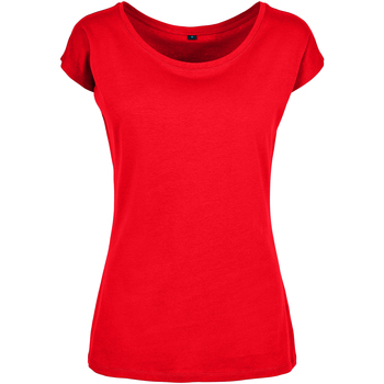 textil Mujer Camisetas manga larga Build Your Brand BB013 Rojo