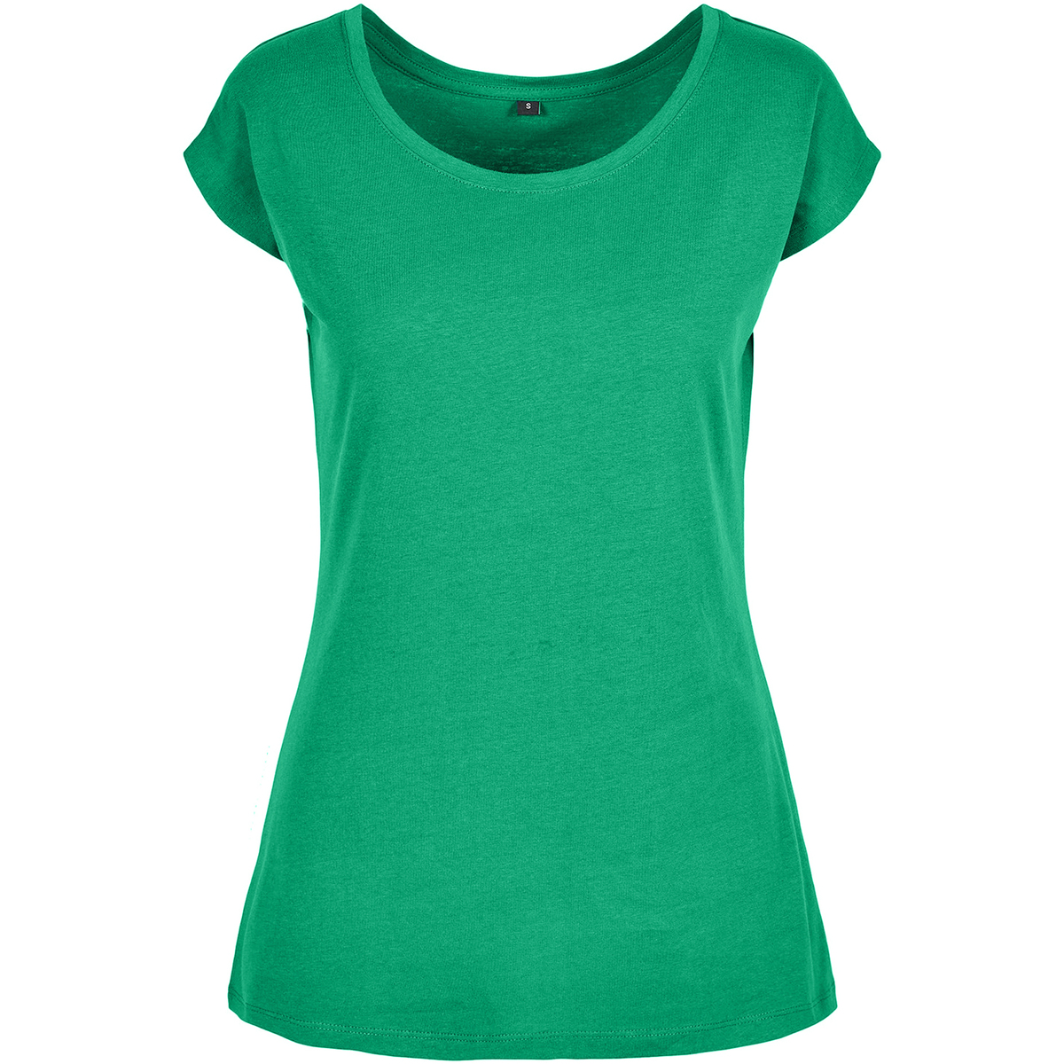 textil Mujer Camisetas manga larga Build Your Brand BB013 Verde