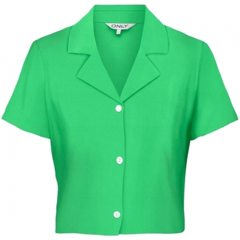textil Mujer Tops / Blusas Only Shirt Caro Linen - Summer Green Verde