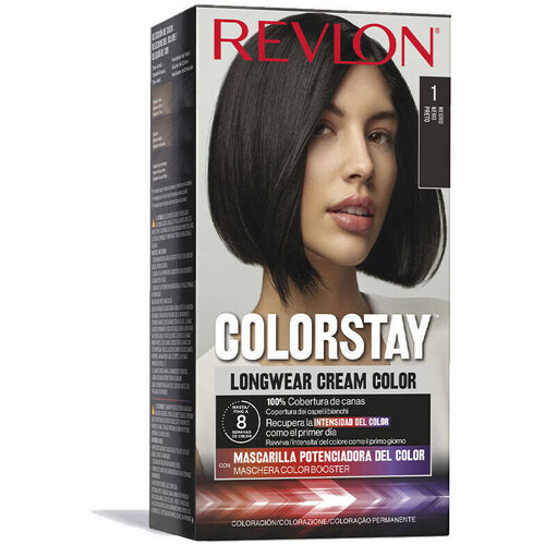 Belleza Mujer Coloración Revlon Colorstay Tinte Color Permanente 1-negro 