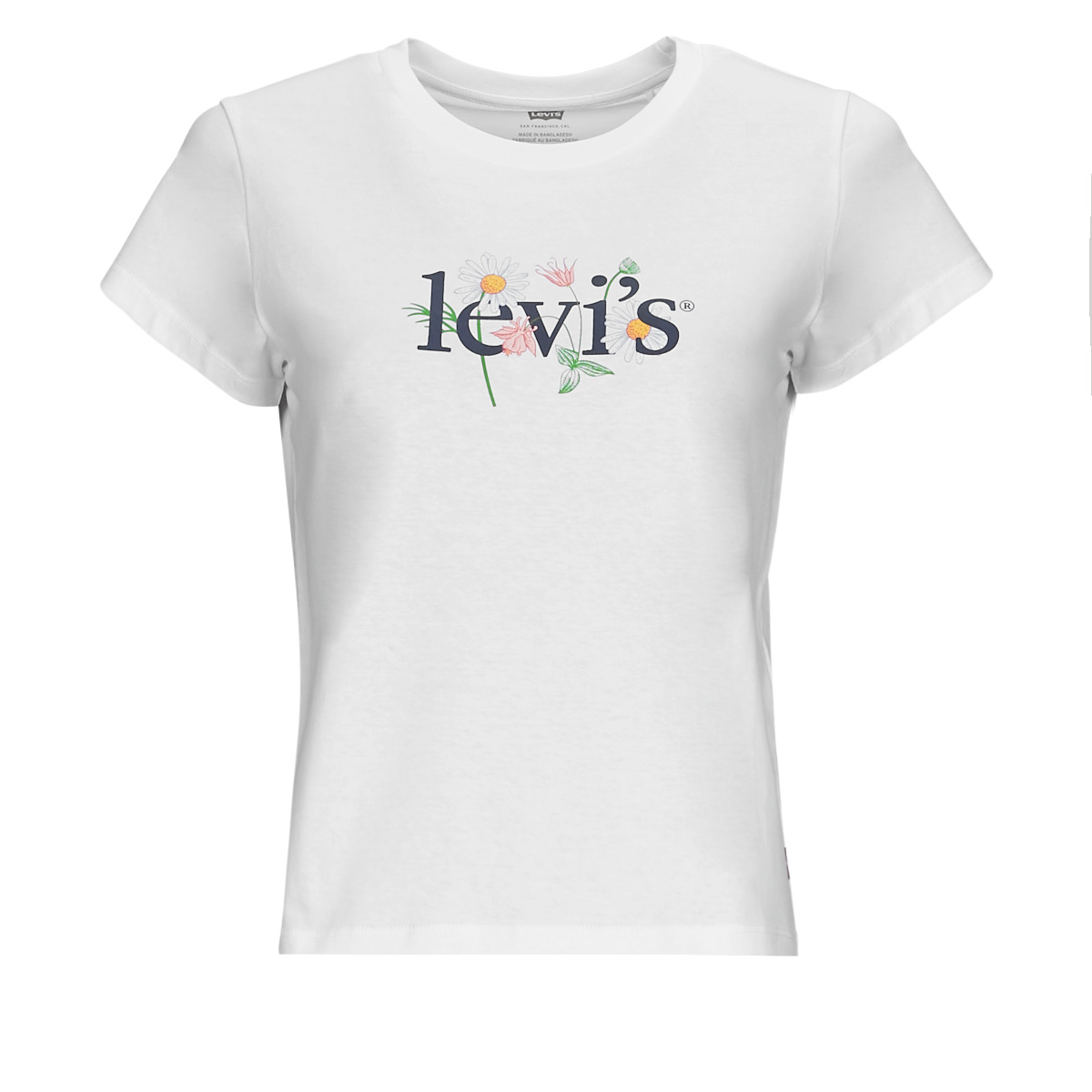 textil Mujer Camisetas manga corta Levi's GRAPHIC AUTHENTIC TSHIRT Blanco