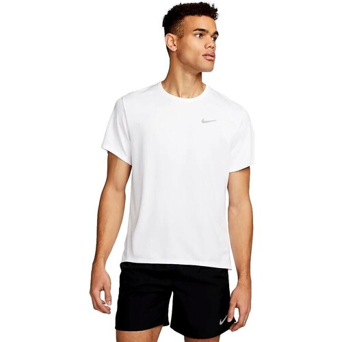 textil Hombre Camisetas manga corta Nike CAMISETA BLANCA HOMBRE  MILER DV9315 Blanco