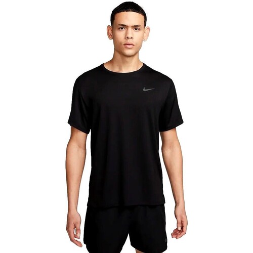 textil Hombre Camisetas manga corta Nike CAMISETA HOMBRE  MILER DV9315 Negro