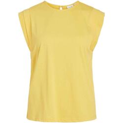 textil Mujer Tops y Camisetas Vila VISINATA S/S TOP Amarillo