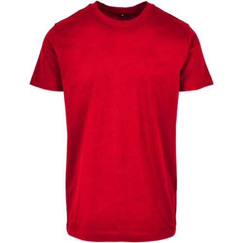 textil Hombre Camisetas manga larga Build Your Brand Basic Rojo