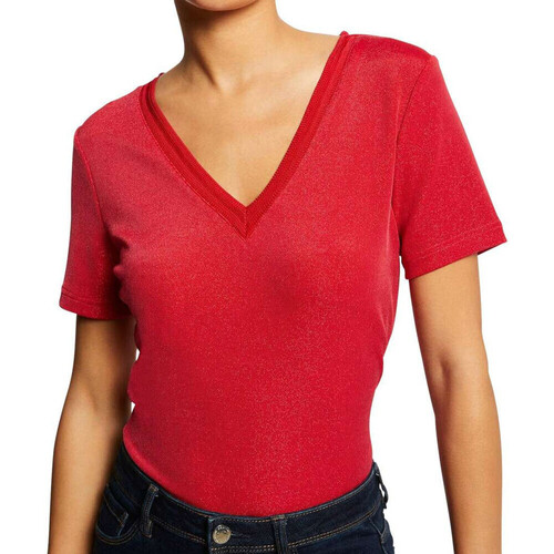 textil Mujer Camisetas manga corta Morgan  Rojo