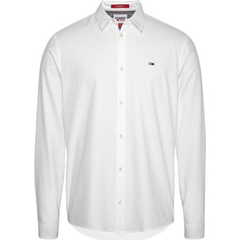 textil Hombre Camisas manga larga Tommy Jeans Tjm Classic Oxford S Blanco