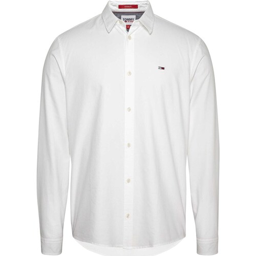 textil Hombre Camisas manga larga Tommy Jeans Tjm Classic Oxford S Blanco