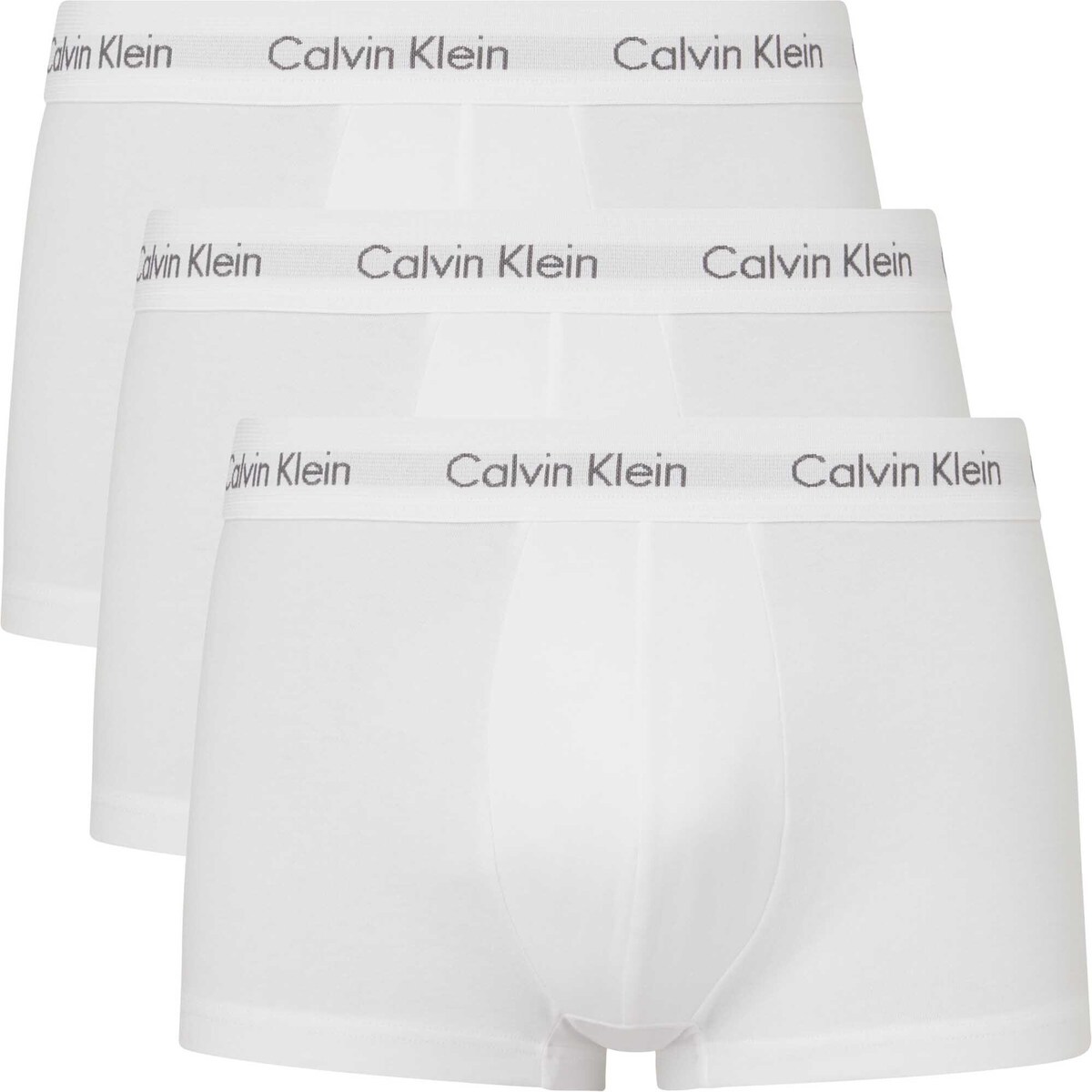Ropa interior Hombre Calzoncillos Calvin Klein Jeans 3P Low Rise Trunk Blanco