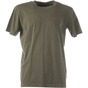 textil Hombre Tops y Camisetas Selected Slhconnor Wash Ss O-Neck Tee W Verde