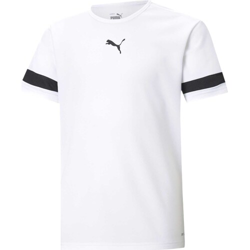 textil Niños Tops y Camisetas Puma Teamrise Jersey Jr Blanco
