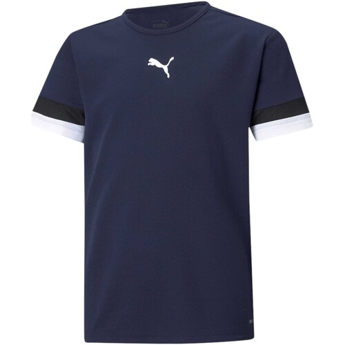 textil Niños Tops y Camisetas Puma Teamrise Jersey Jr Azul