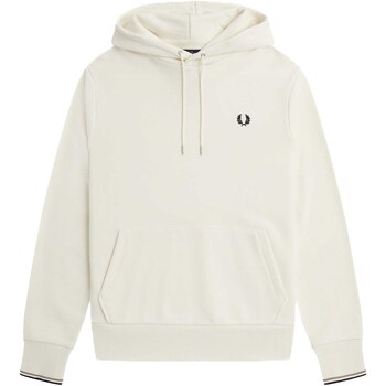 textil Hombre Polaire Fred Perry Felpa Fred Perry Tipped Hooded Blanco