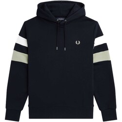 textil Hombre Polaire Fred Perry Felpa Fred Perry Tipped Sleeve Azul