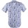 textil Hombre Camisas manga corta Sl56 Camicia  Colletto Uomo Gera Azul