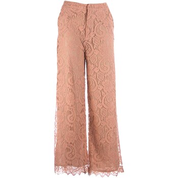 textil Mujer Pantalones Il The Delle 5 Pantaloni In Pizzo Rosa