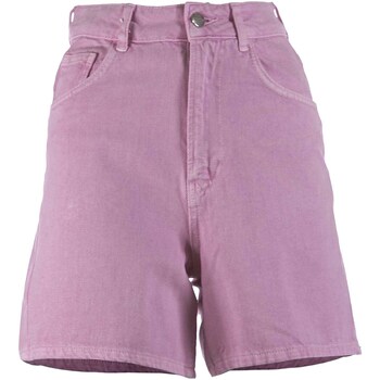 textil Mujer Shorts / Bermudas Hinnominate Short In Denim Con Etichetta Rosa