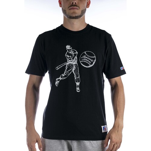 textil Hombre Tops y Camisetas Russell Athletic Hank T-Shirt Negro