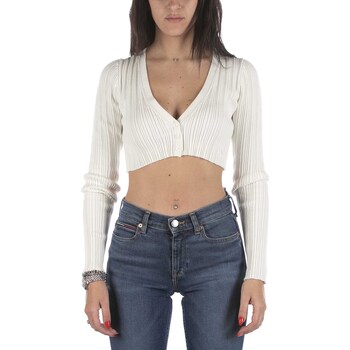 textil Mujer Sudaderas Ck Jeans Maglione Calvin Klein Short Bianco Blanco