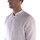 textil Hombre Camisas manga larga Sl56 Camicia Coreana  Lino Bianco Blanco