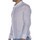 textil Hombre Camisas manga larga Sl56 Camicia Coreana  Lino Bianco Blanco