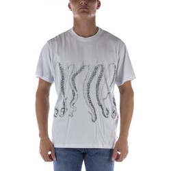 textil Hombre Tops y Camisetas Octopus T-Shirt  Censored Outline Bianco Blanco