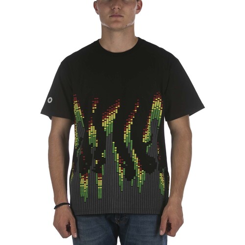 textil Hombre Tops y Camisetas Octopus T-Shirt  Sound Wave Tee Nero Negro