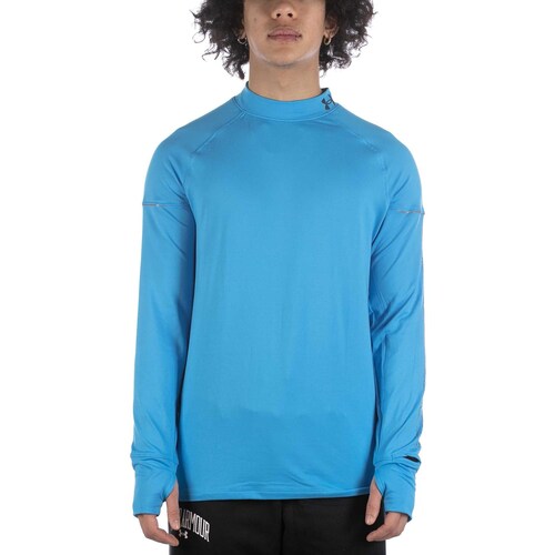 textil Hombre Tops y Camisetas Under Armour T-Shirt  Outrun The Cold Azzurro Marino