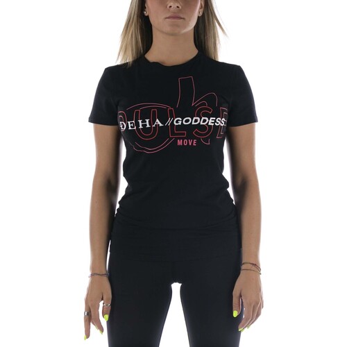 textil Mujer Tops y Camisetas Deha T-Shirt  Graphic T-Shirt Nero Negro