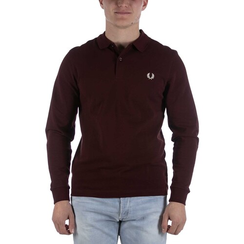 textil Hombre Tops y Camisetas Fred Perry Polo Fred Perry Plain Fred Perry Bordeaux Violeta