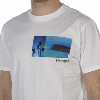 Sundek T-Shirt  Printed Bianco Blanco