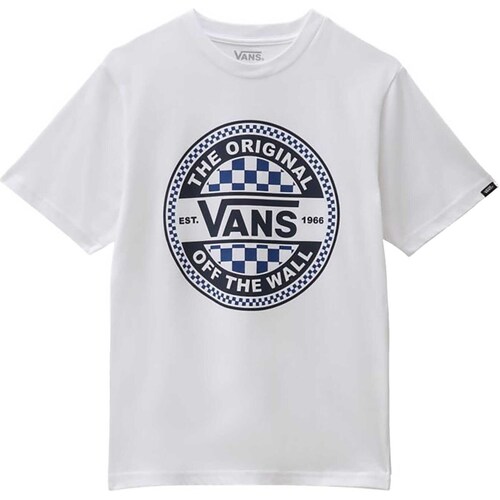 textil Niño Tops y Camisetas Vans T-Shirt  Seasonal Circle Bianco Blanco