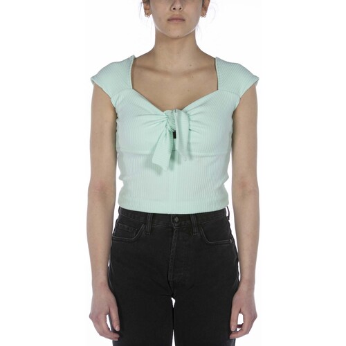 textil Mujer Camisetas sin mangas Guess Top  Sl Valeriana Menta Verde