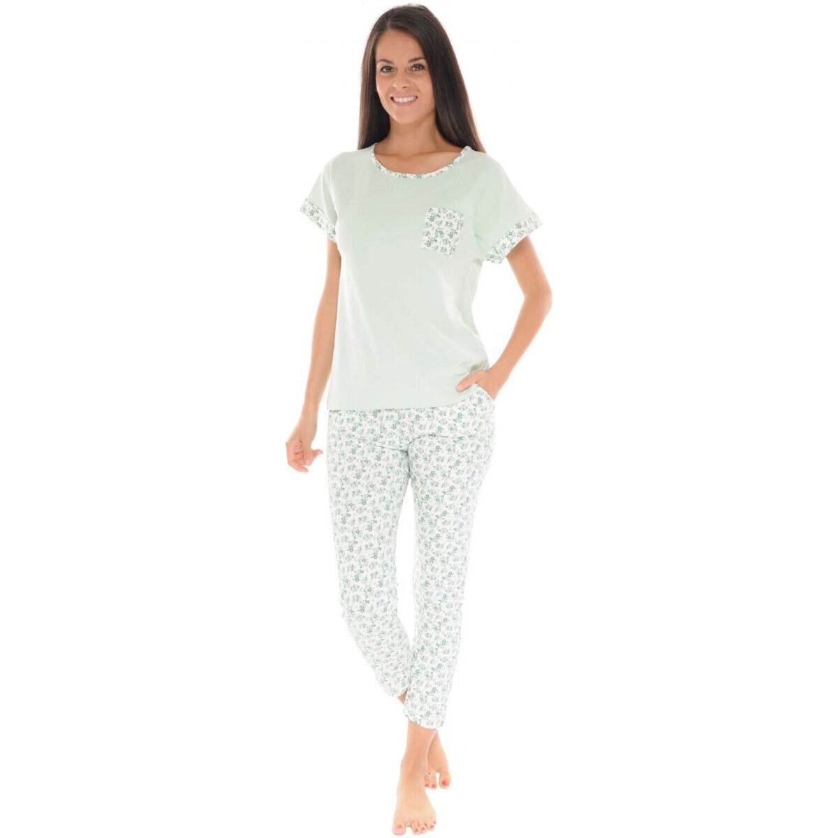 textil Mujer Pijama Christian Cane VICTORINE Verde