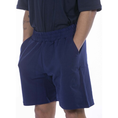 textil Shorts / Bermudas Heaven Door Bermuda Embroidered Logo Blu Azul
