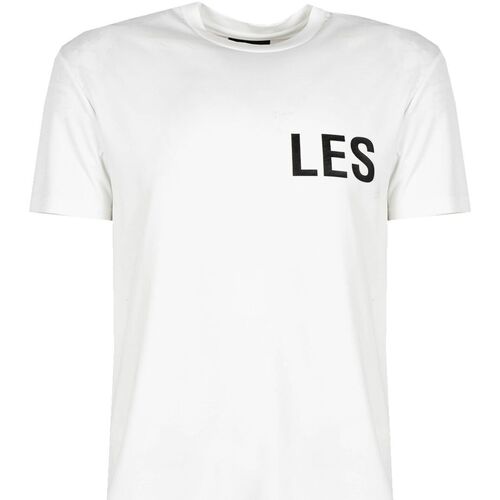 textil Hombre Camisetas manga corta Les Hommes LF224300-0700-1009 | Grafic Print Blanco