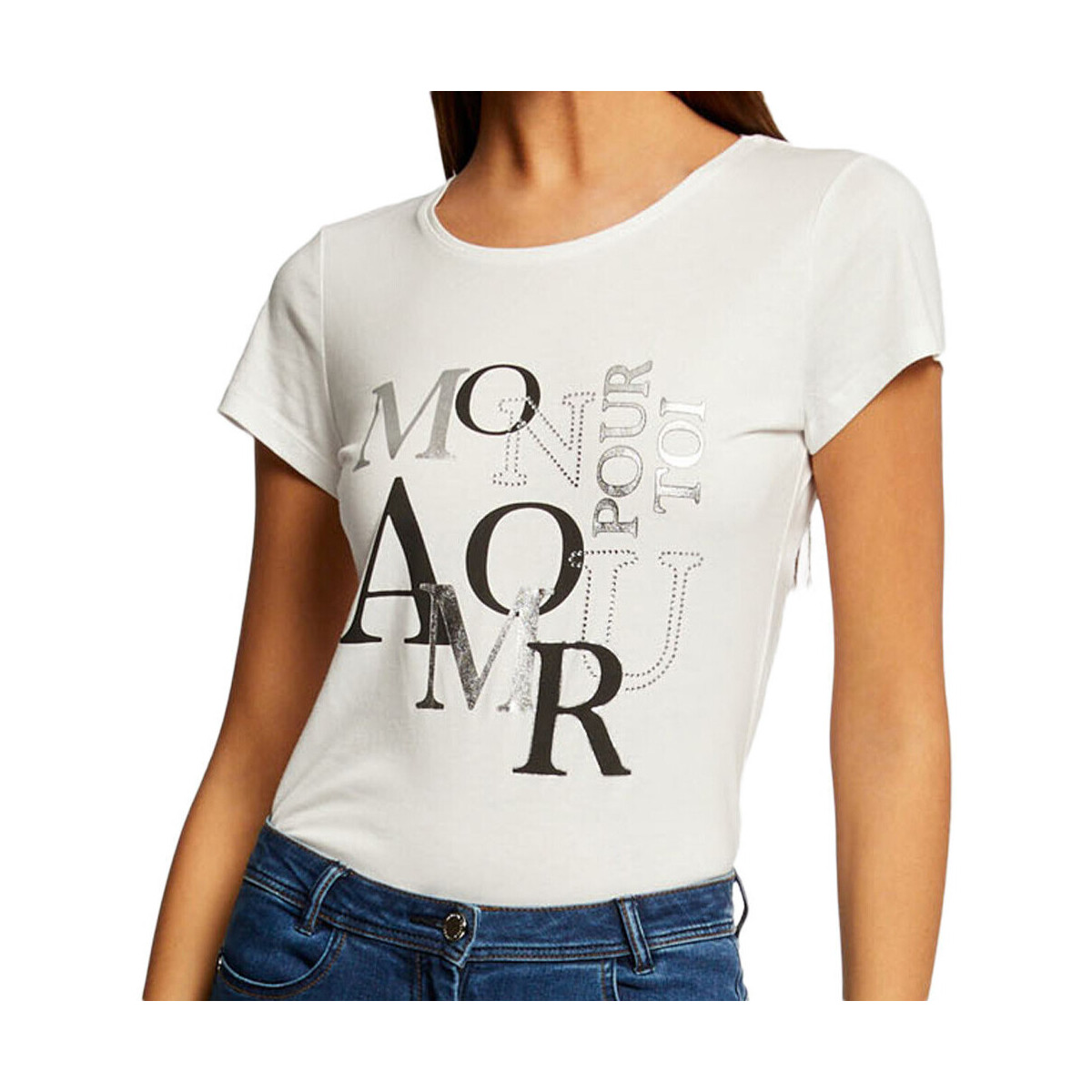 textil Mujer Tops y Camisetas Morgan  Blanco