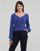 textil Mujer Jerséis Vero Moda VMNEWLEXSUN LS DOUBLE V-NCK Azul