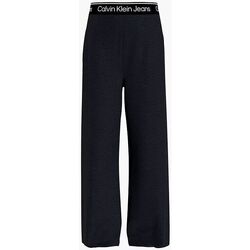 textil Niña Pantalones Calvin Klein Jeans IG0IG01853 LOGO TAPE-BEH BLACK Negro