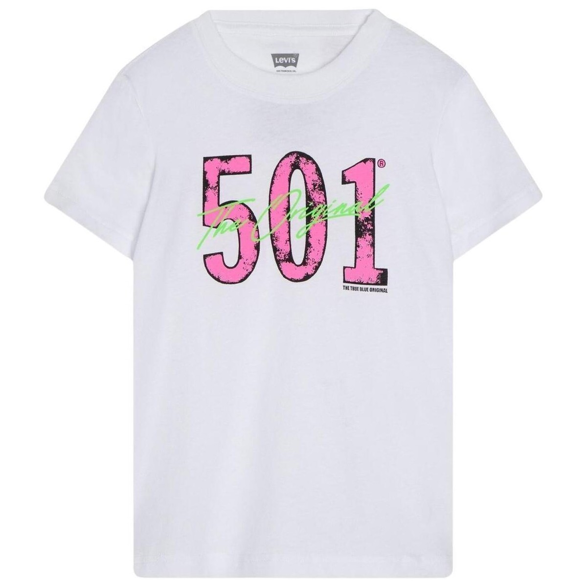 textil Niño Tops y Camisetas Levi's 501 THE ORIGINAL TEE SHIRT Blanco
