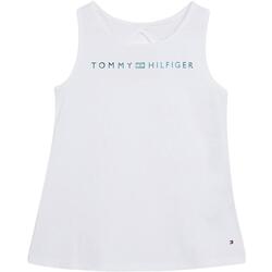 textil Niña Camisas Tommy Hilfiger TOMMY LOGO TANKTOP Blanco