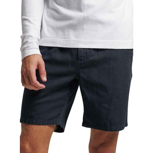 textil Hombre Shorts / Bermudas Superdry VINTAGE OVERDYED SHORT Blanco